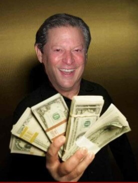 Al Gore has money to burn, but that would contribute to global warming
