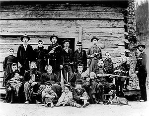 The Hatfield clan at either a family reunion a Second Amendment rally