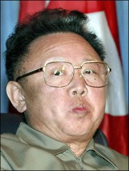 Kim Jong-Il tries to stifle a laugh as he hears President Obama's latest tough talk