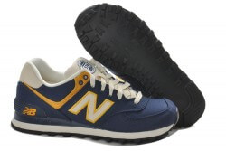 New Balance 574 Mens Shoes in D.Blue Yellow