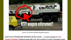 UN Weapons Enforcement Truck