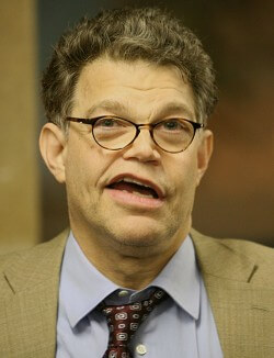 United States Senator Al Franken. Don't blame us, Minnesota. You voted for him.