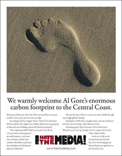 Al Gore Montecito Journal newspaper ad (480w)