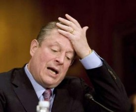 Al Gore's starting to feel the heat as more people catch on to his global warming scam.