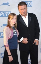 Father of the Year Alec Baldwin with his verbally-abused daughter Ireland