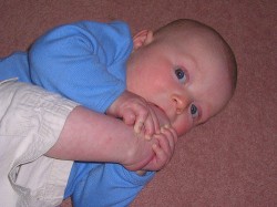 baby_joe_biden Rare photo of Joe Biden as an infant, already exhibiting the trait for which he would later become famous.