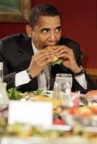 barack obama hamburger