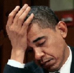 barack obama sad