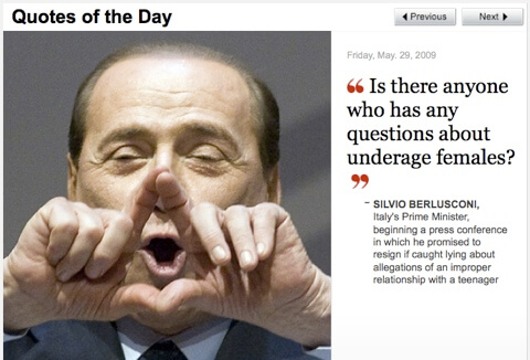 Berlusconi underage sex