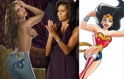 <b>Beyonce, Michelle Obama, Wonder Woman. Separated at birth?</b>
