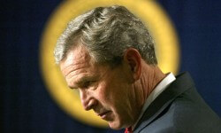 holy_bush Religious zealot George Bush thinks America is a Christian nation.