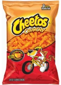 Cheetos contain all four major food groups: grease, salt, food coloring, and artificial flavoring