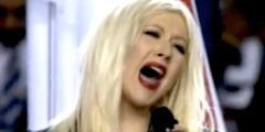 Cyndi Lauper look-alike screws up national anthem at Super Bowl