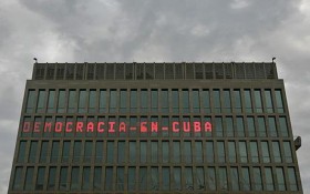 Cuban message board about democracy Obama took down President Obama wants to make sure Cuban citizens aren't bothered by any messages about democracy