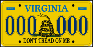 Virginia fights federal power, symbolized by “Don’t Tread On Me” license plates