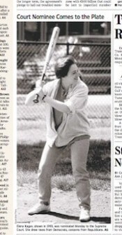 elena kagan softball lesbian