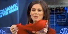 In case of emergency, please put Erin Burnett’s bra over your face