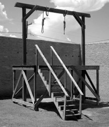 Former Los Angeles Police Chief Ed Davis once said, ''I recommend we have a portable gallows, and after we have the death penalty back in, we conduct a rapid trial for a hijacker out there, and hang him with due process at the airport.'' Where's Ed Davis when we need him?