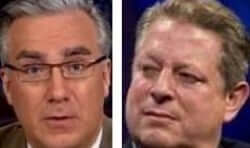 Al Gore, Keith Olbermann and Rupert Murdoch walk into a bar