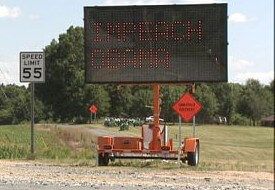 All signs, including road signs, bad for Obama