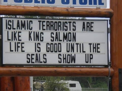 Sign of the day: The problem with being a terrorist