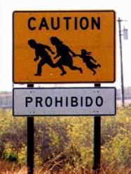 mexican_border_sign You know the fence is a joke when signs like this are posted 100 miles north of the border.
