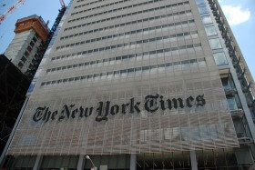 new-york-times-building It's always party time at the New York Times - Democratic party time.