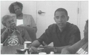 ACORN leaders consult with their former attorney, Barack Obama, back in his "community organizing" days
