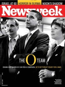 President Obama with David Axelrod and Valerie Jarrett. With friends like this who needs enemies?