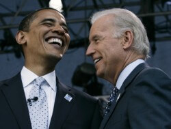 Everybody laughs at Vice President Joe Biden