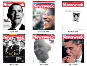 obama newsweek covers