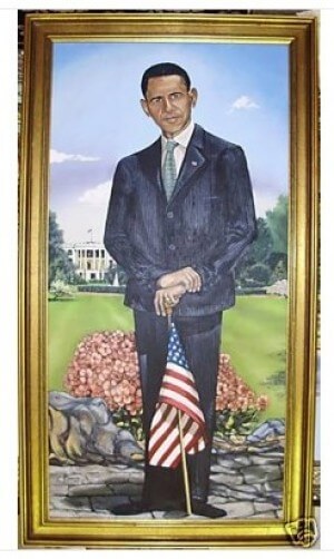 obama oil painting