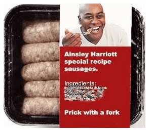 Prick with fork sausage ad