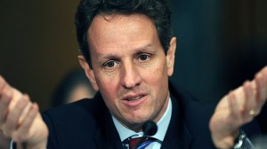 Treasury Secretary Tim Geithner tries stand-up comedy, defends last year’s “welcome to the recovery” op-ed