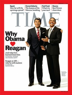 Hilarious Time Magazine headline says, “Why Obama loves Reagan. And what he’s learned from him”