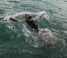 Terrorist swimming